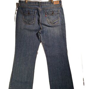 Levi's Jeans  Wms 16M  Boot Cut  Button/Flap Back  Pockets  Med Wash Denim  VGC